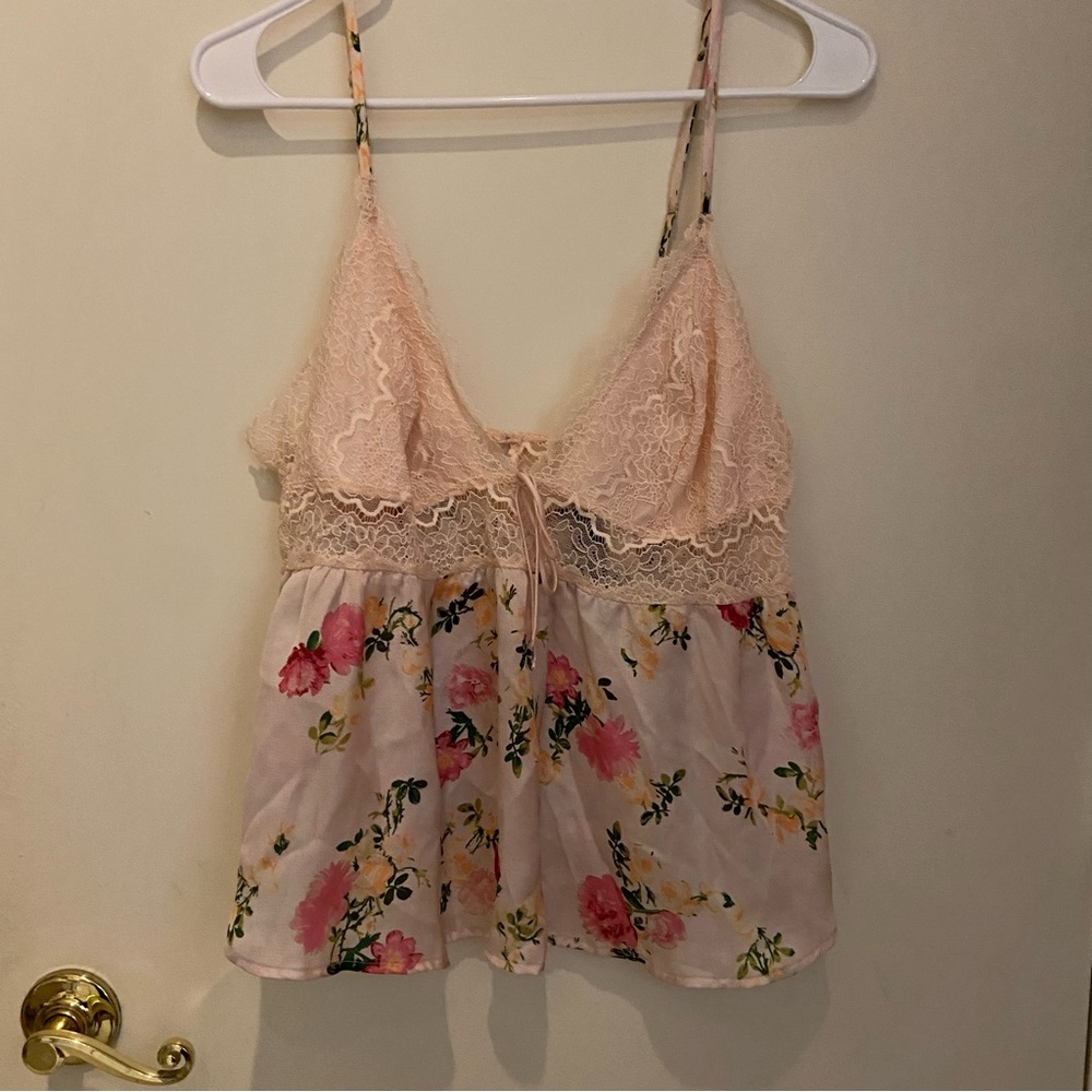 Victoria's Secret Floral Satin Pajama SET